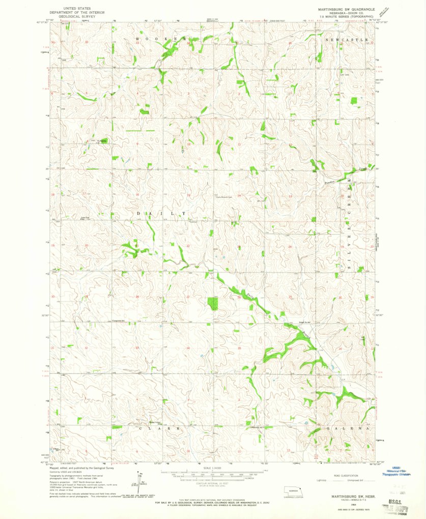 Martinsburg SW, NE (1964, 24000Scale) Map by United States Geological Survey Avenza Maps