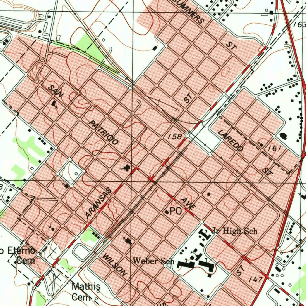 Mathis, TX (1979, 24000Scale) Map by United States Geological Survey