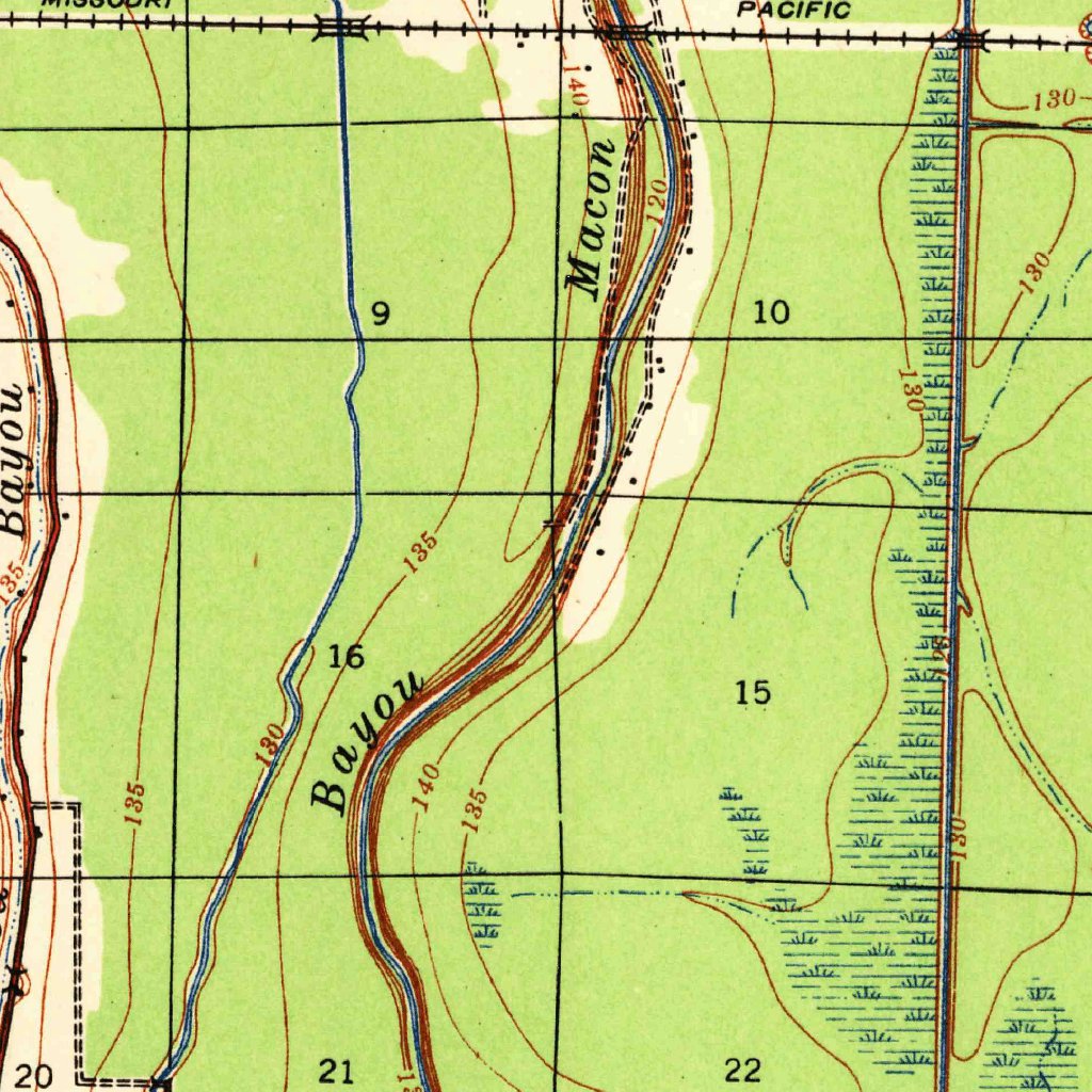 Mcgehee, AR (1937, 62500Scale) Map by United States Geological Survey