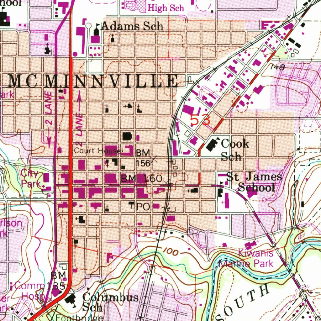 Mcminnville, OR (1957, 24000-Scale) Map by United States Geological ...