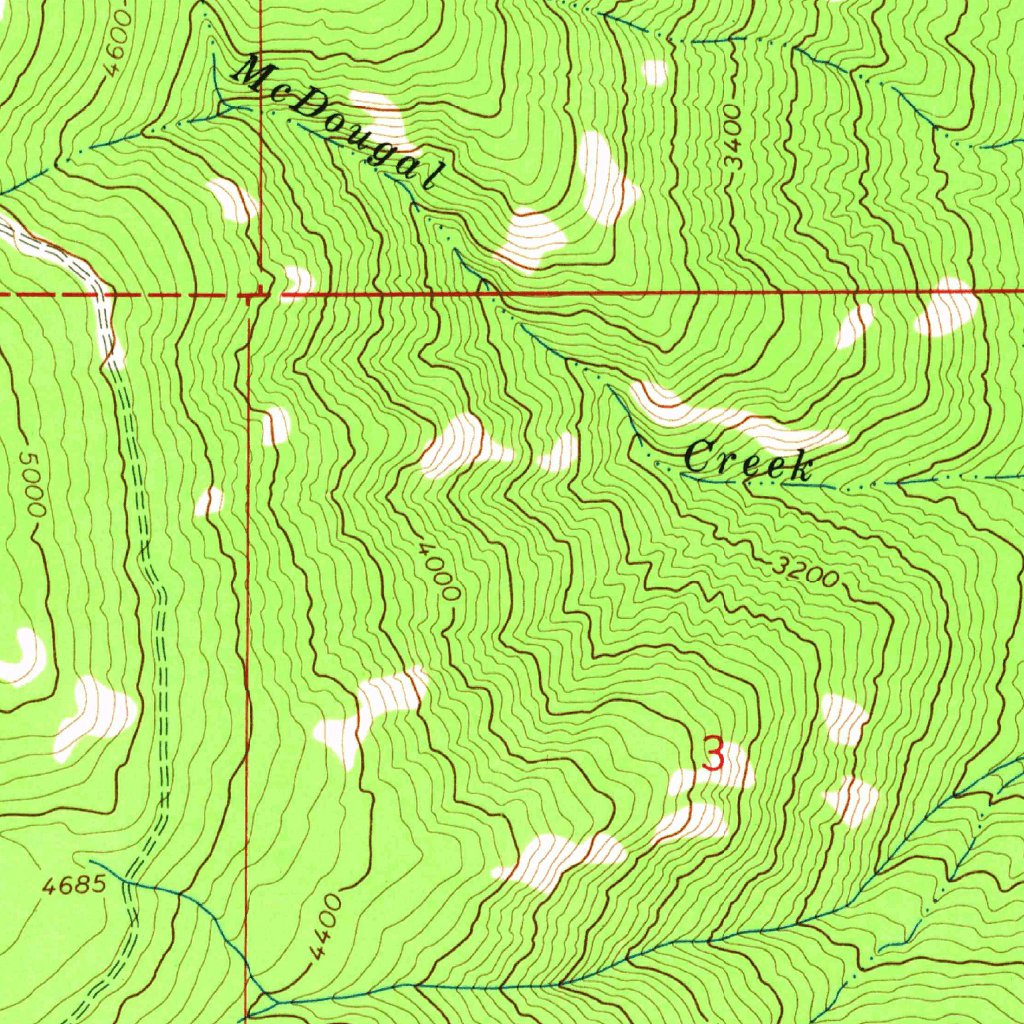 Meadow Creek, ID (1965, 24000Scale) Map by United States Geological