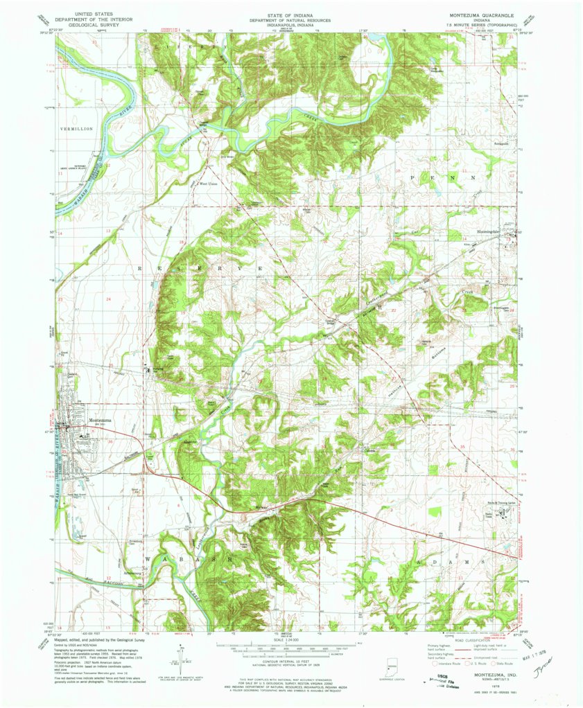 Montezuma In 1978 24000 Scale Map By United States Geological Survey Avenza Maps 6208