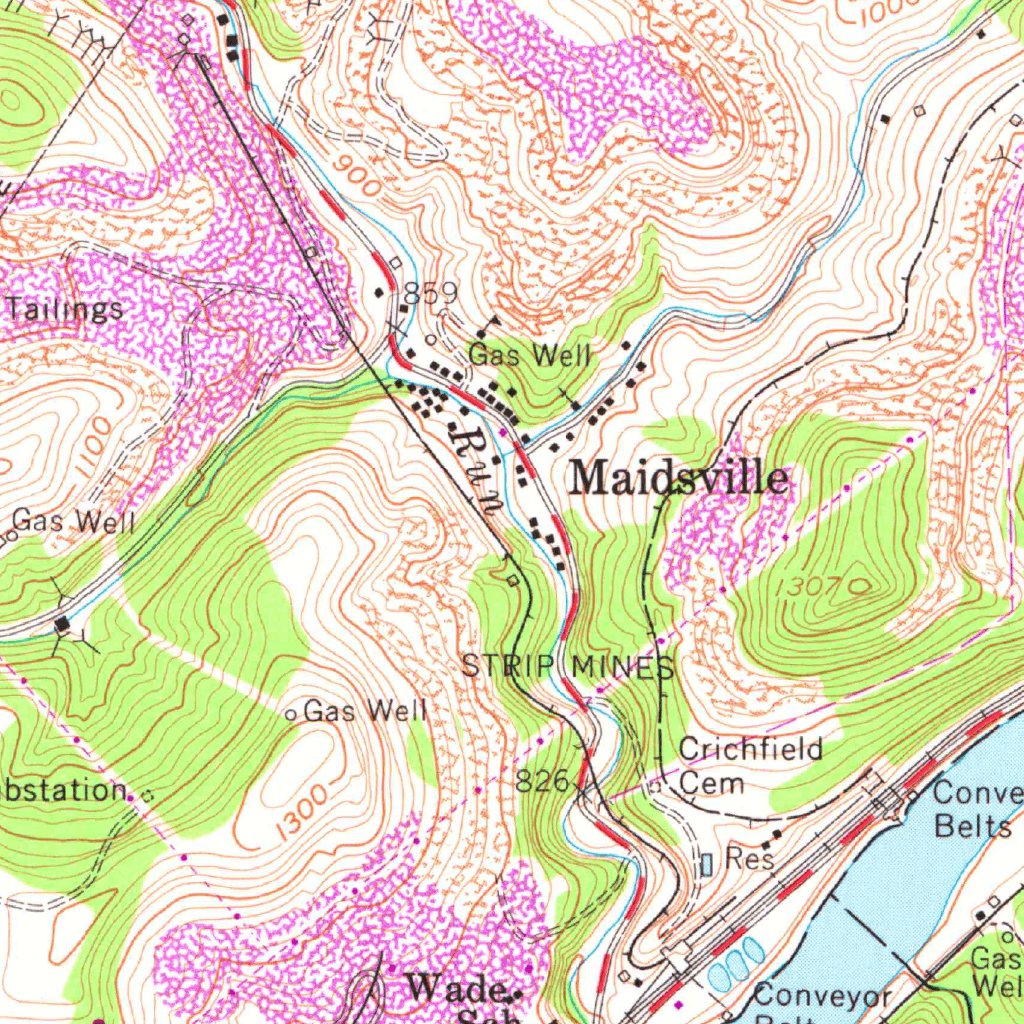 Morgantown North, WV-PA (1957, 24000-Scale) Map by United States ...