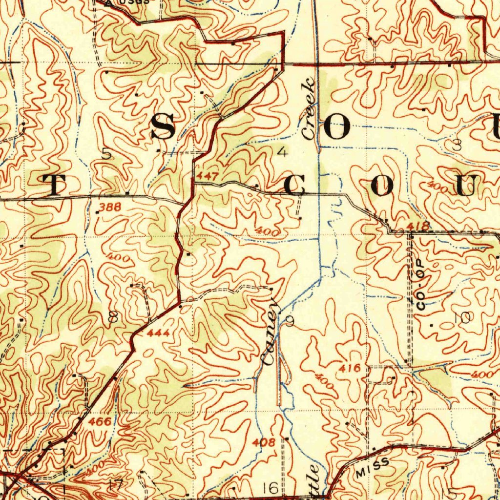 Morley, MO (1939, 62500Scale) Map by United States Geological Survey