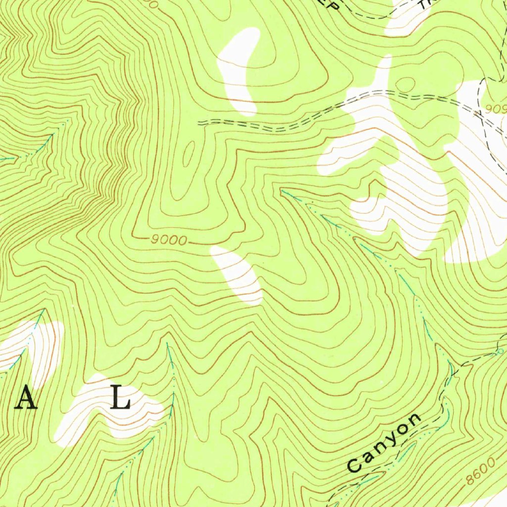 Mount Catherine, Ut (1961, 24000-scale) Map By United States Geological 