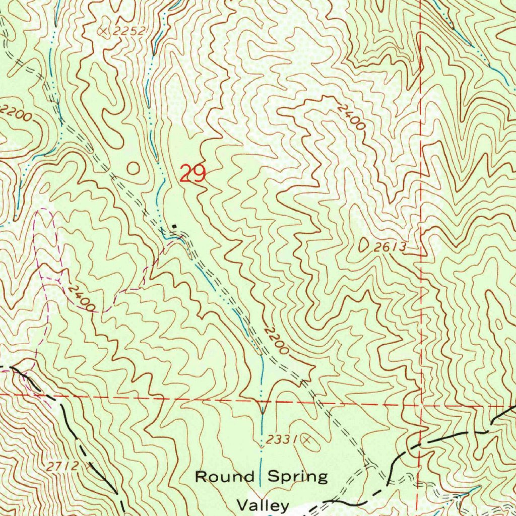 Mount Harlan, CA (1968, 24000-Scale) Map by United States Geological