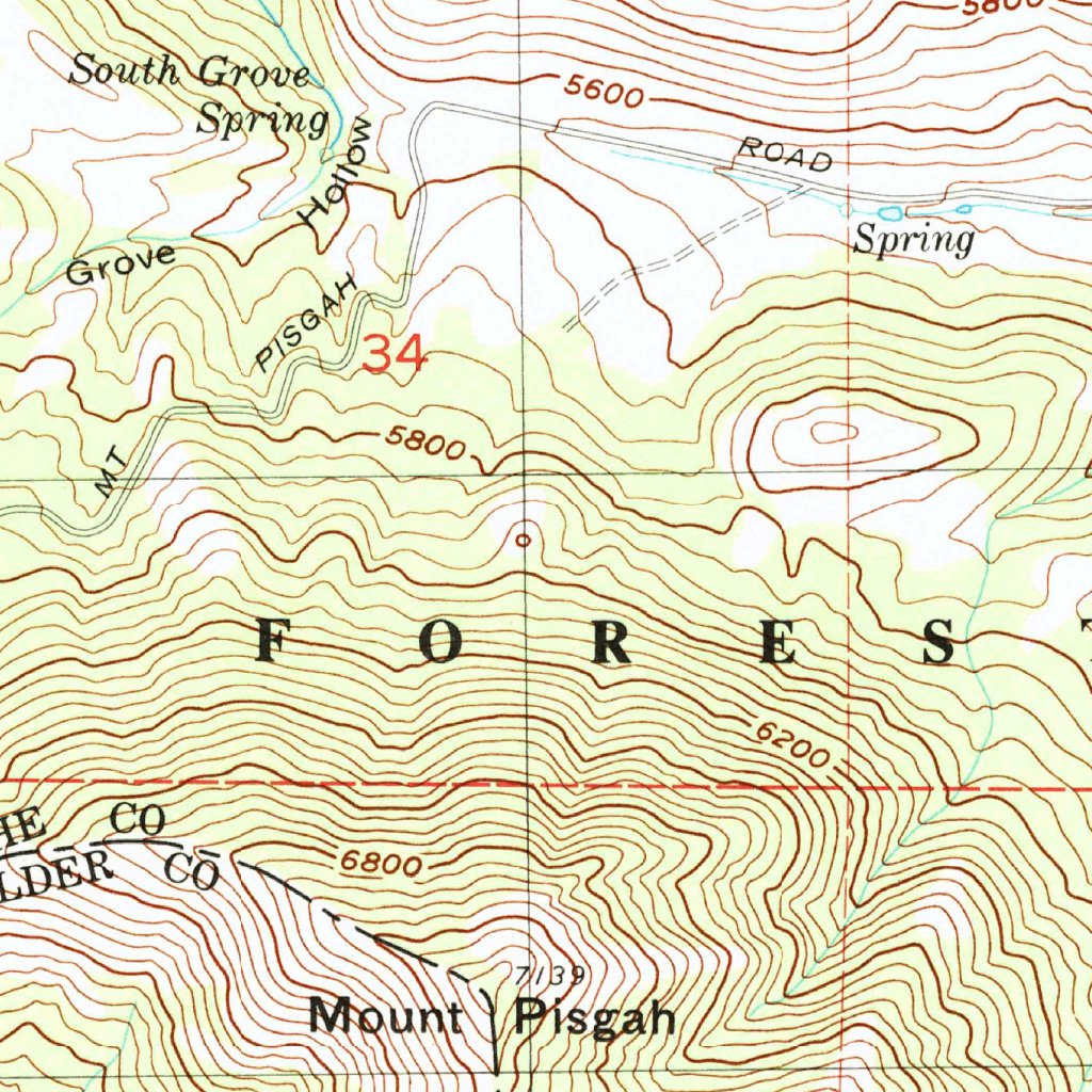 Mount Pisgah, UT (1991, 24000Scale) Map by United States Geological