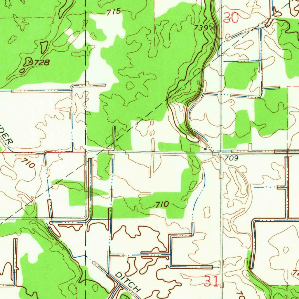 North Judson SE, IN (1962, 24000Scale) Map by United States Geological