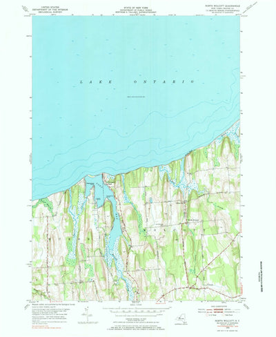 United States Geological Survey North Wolcott, NY (1953, 24000-Scale) digital map