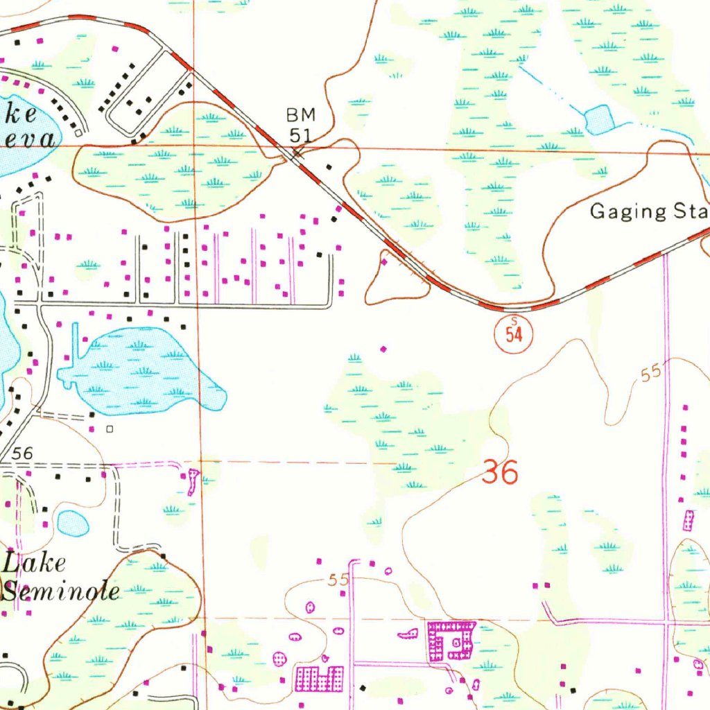 Odessa, Fl (1974, 24000-scale) Map By United States Geological Survey 