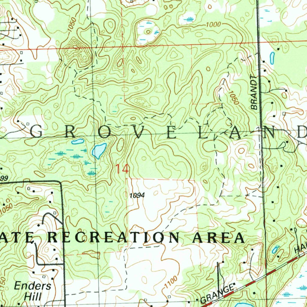Ortonville, MI (1991, 24000Scale) Map by United States Geological