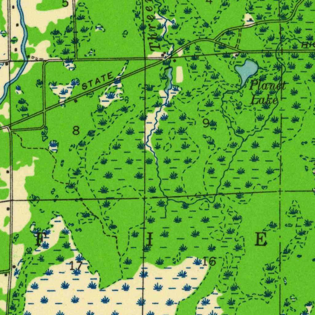 Park Falls, WI (1941, 48000Scale) Map by United States Geological