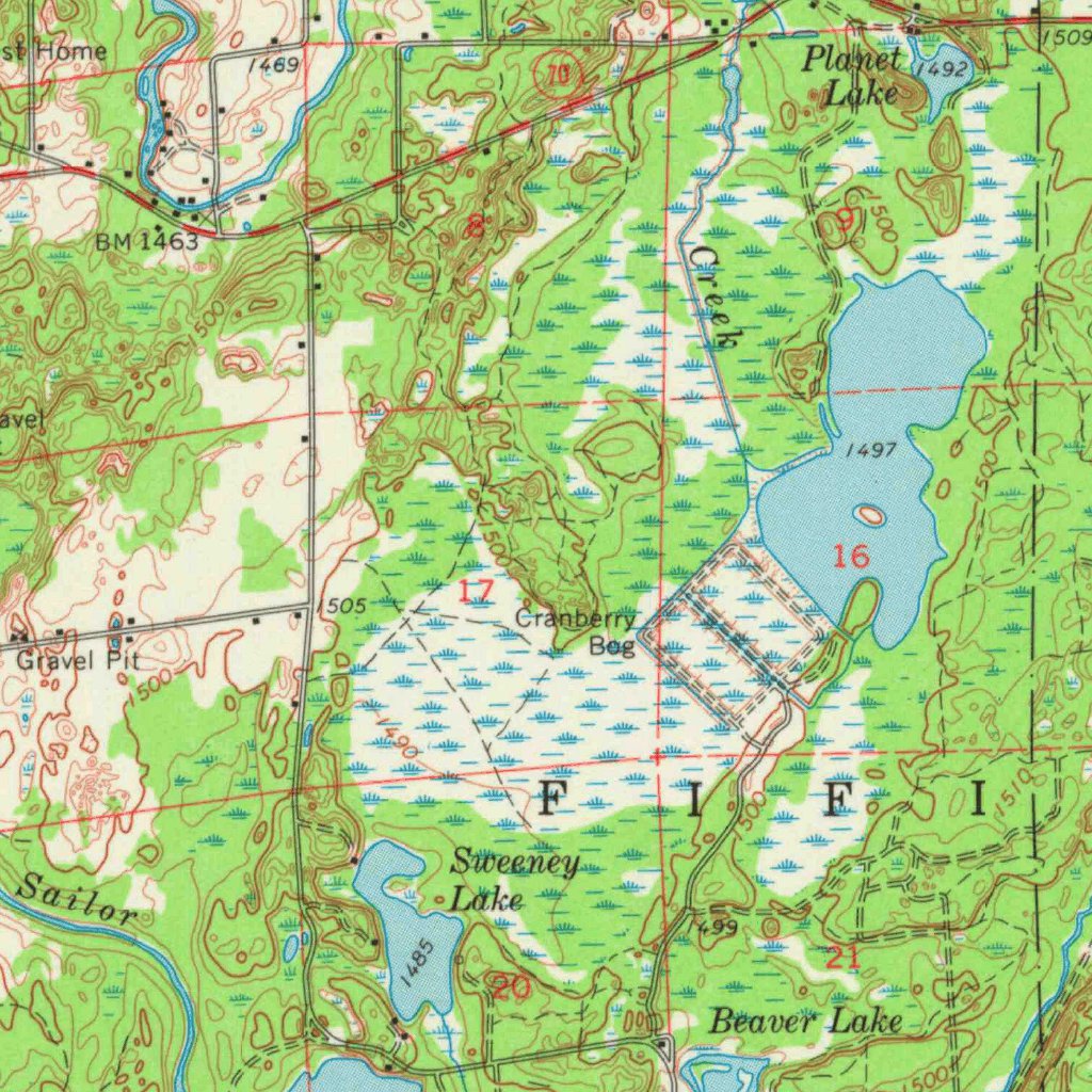 Park Falls, WI (1968, 62500Scale) Map by United States Geological
