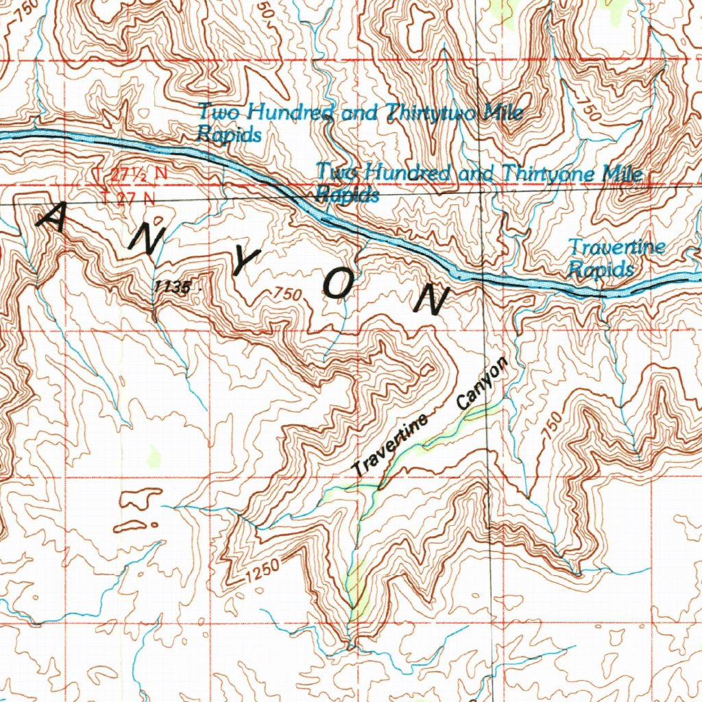 Peach Springs, AZ (1986, 100000Scale) Map by United States Geological Survey Avenza Maps