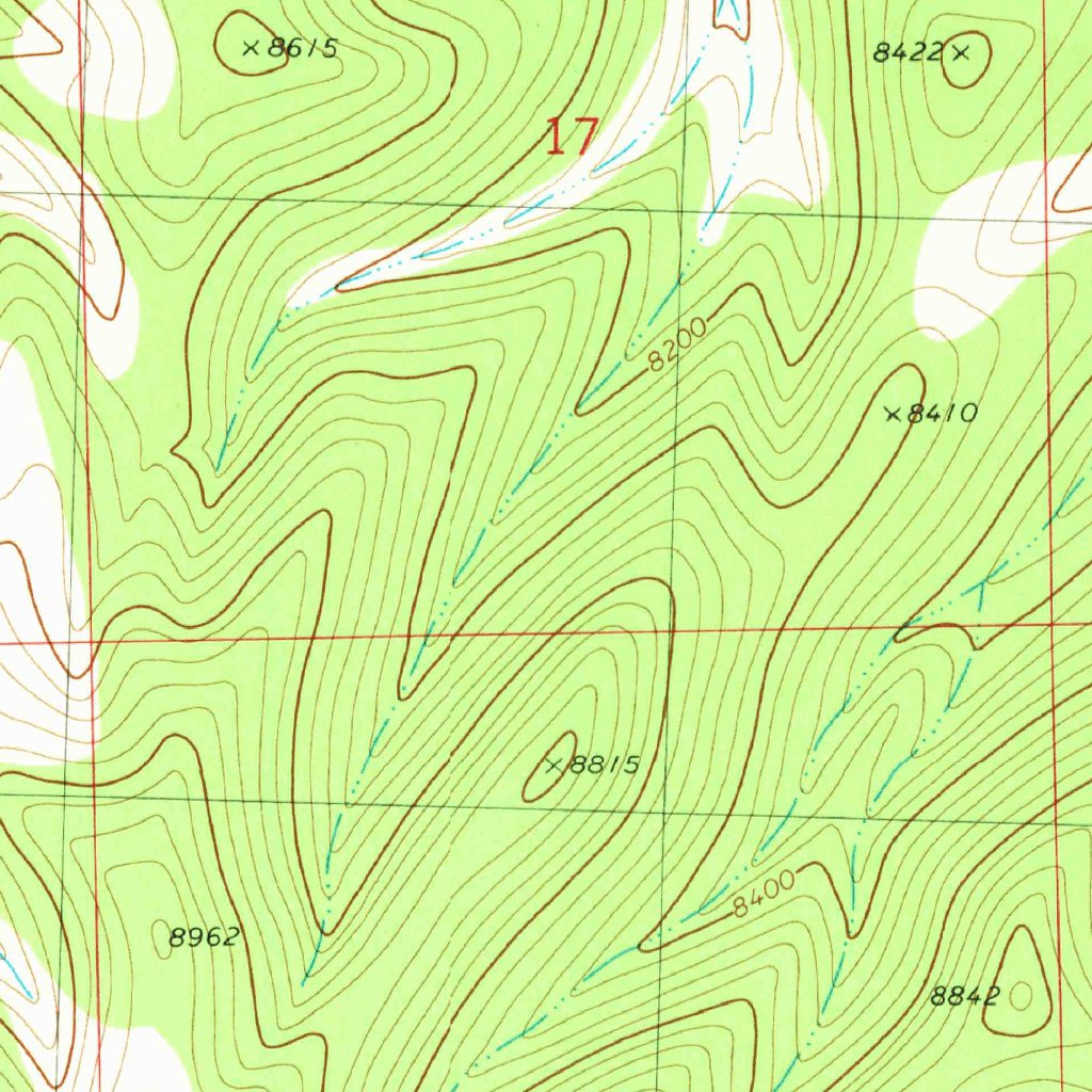 Pelona Mountain, Nm (1981, 24000-scale) Map By United States Geological 