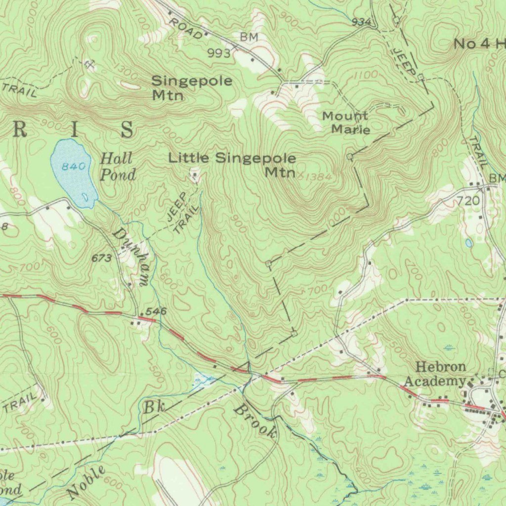 Poland, ME (1956, 62500Scale) Map by United States Geological Survey