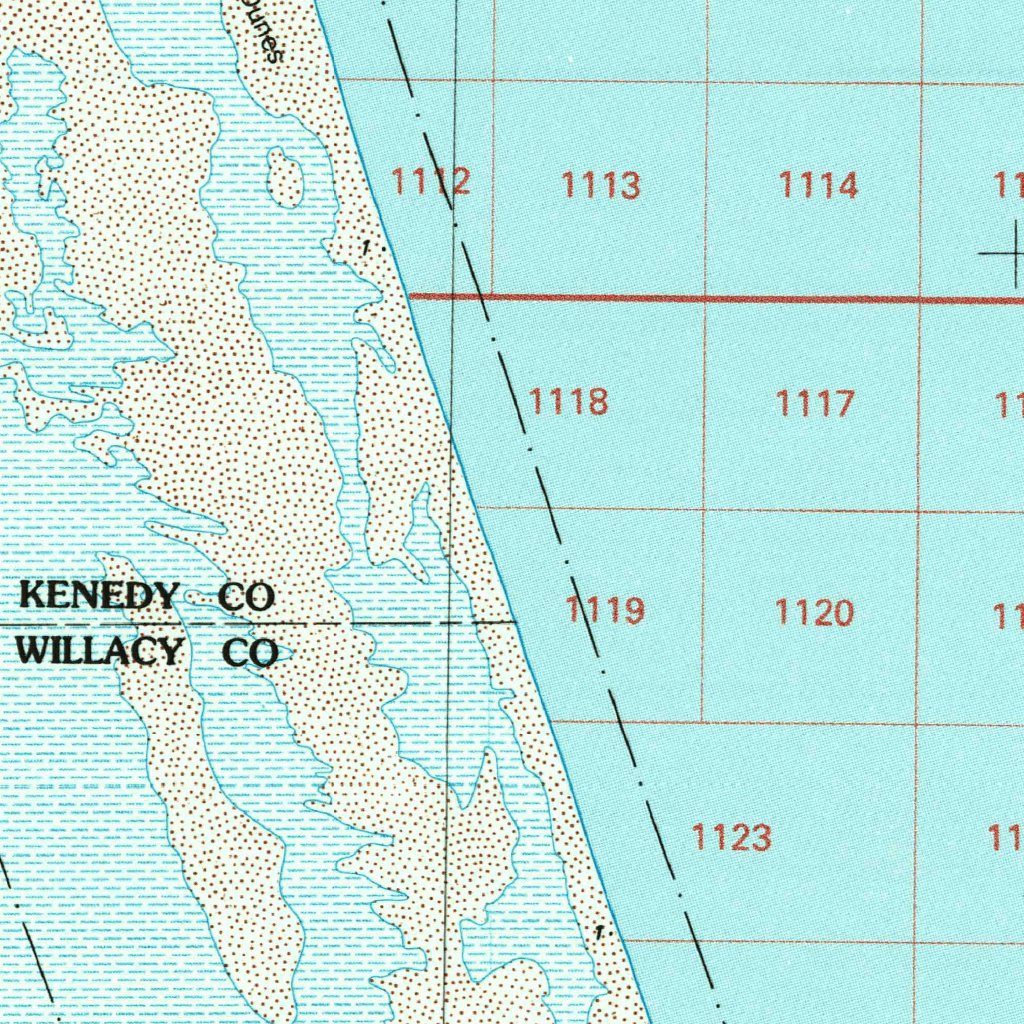 Port Mansfield, TX (1985, 100000Scale) Map by United States Geological