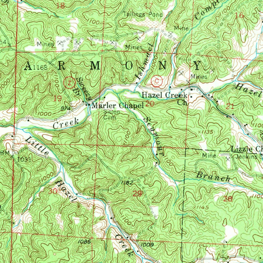 Potosi, MO (1958, 62500Scale) Map by United States Geological Survey
