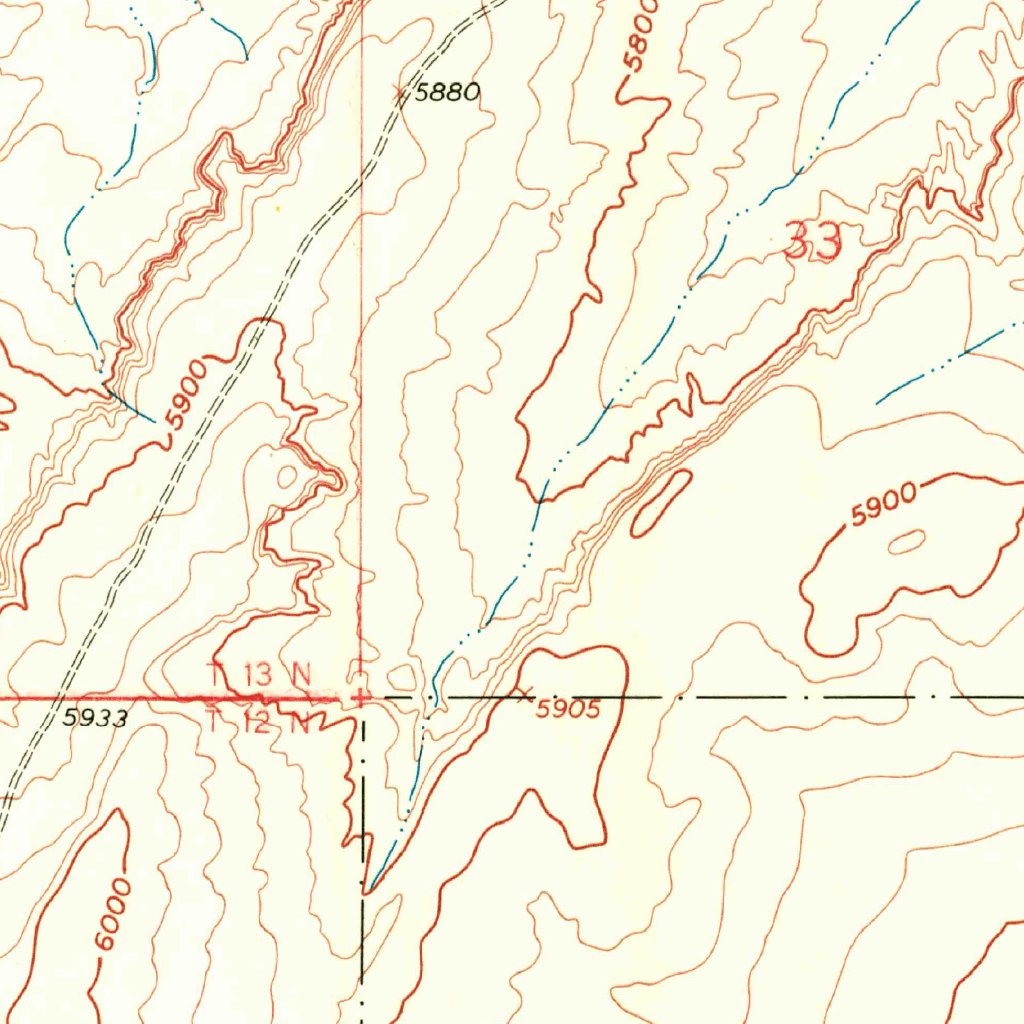 Puerco Dam, NM (1961, 24000Scale) Map by United States Geological