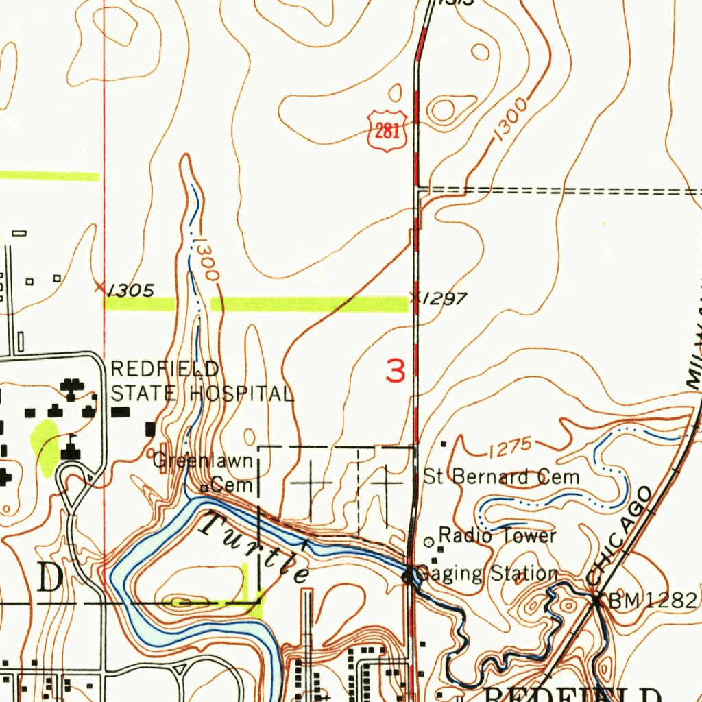 Redfield North, SD (1953, 24000Scale) Map by United States Geological