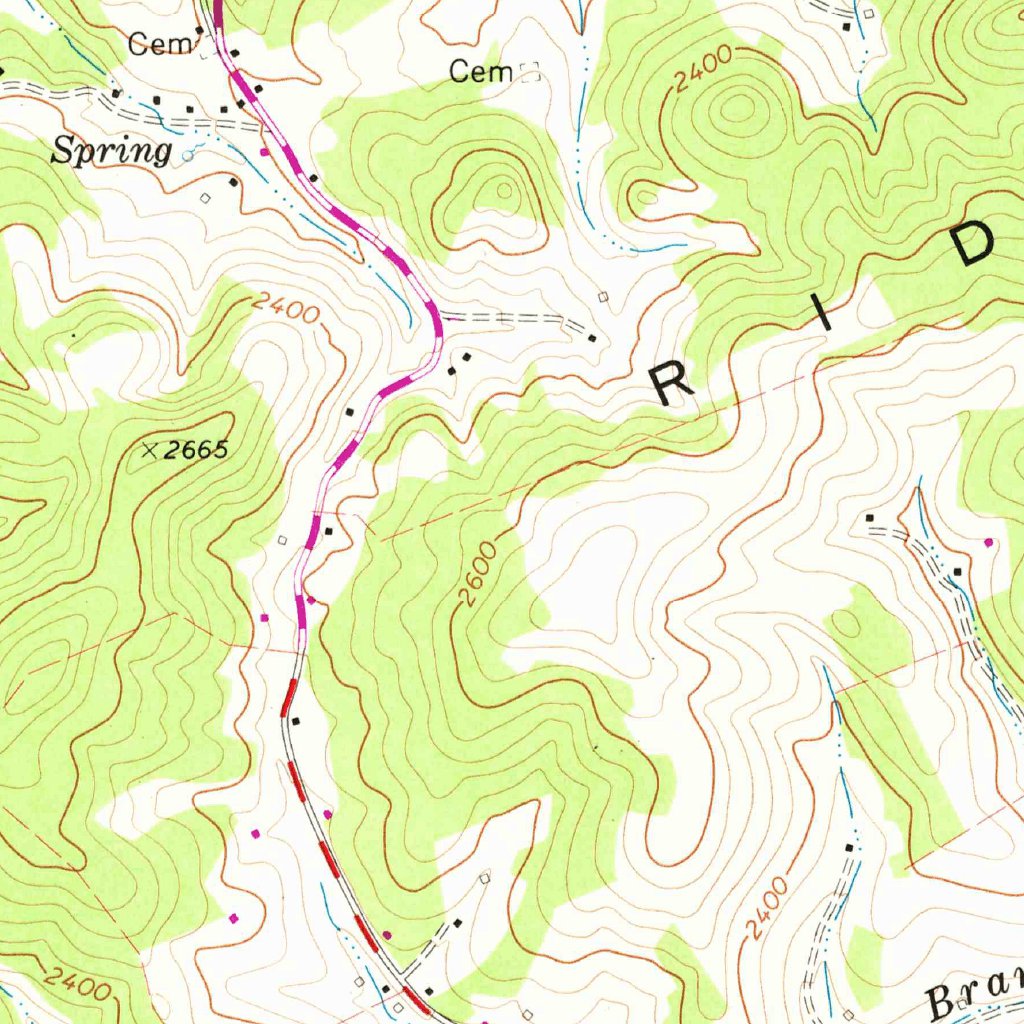 Richlands, VA (1968, 24000Scale) Map by United States Geological