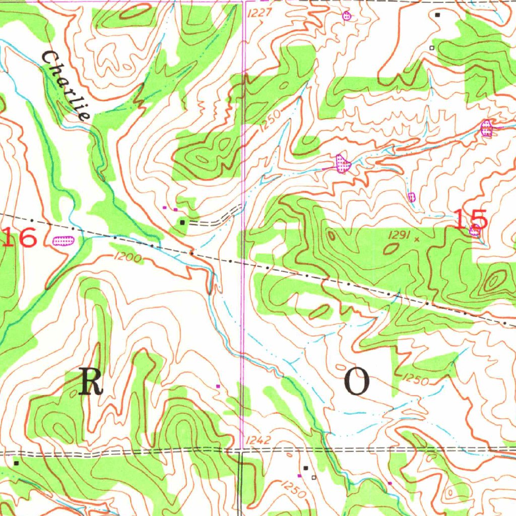 Rocky Ford, Ok (1956, 24000-scale) Map By United States Geological 