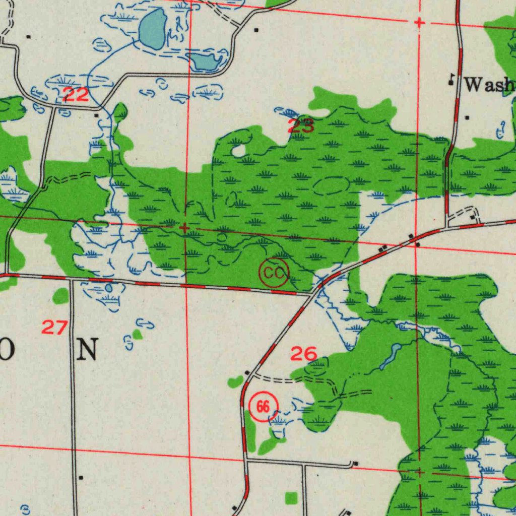 Rosholt, WI (1955, 48000Scale) Map by United States Geological Survey