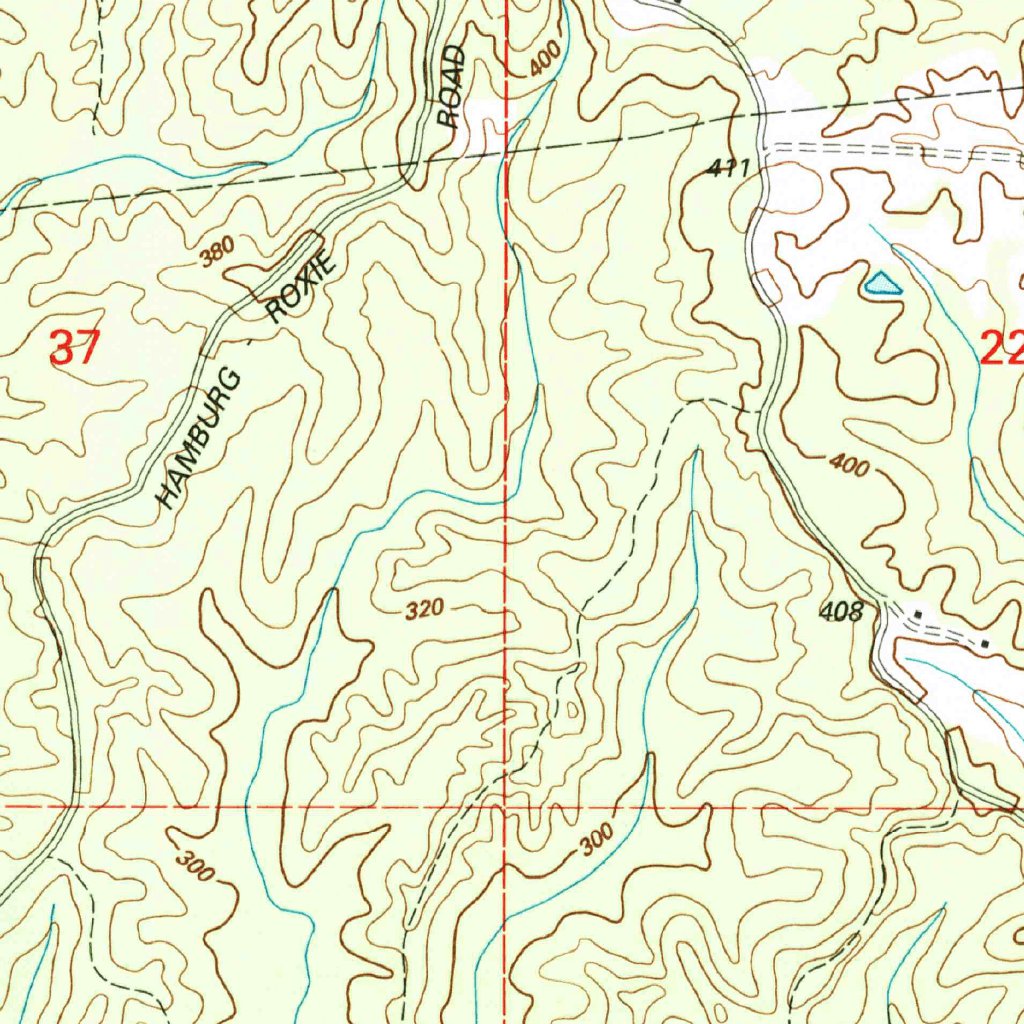 Roxie, MS (2000, 24000Scale) Map by United States Geological Survey