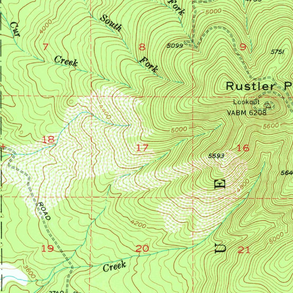 Rustler Peak Or 1955 62500 Scale Map By United States Geological Survey Avenza Maps 2615