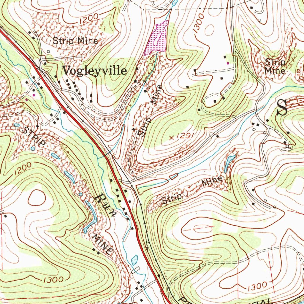 Saxonburg, PA (1958, 24000Scale) Map by United States Geological