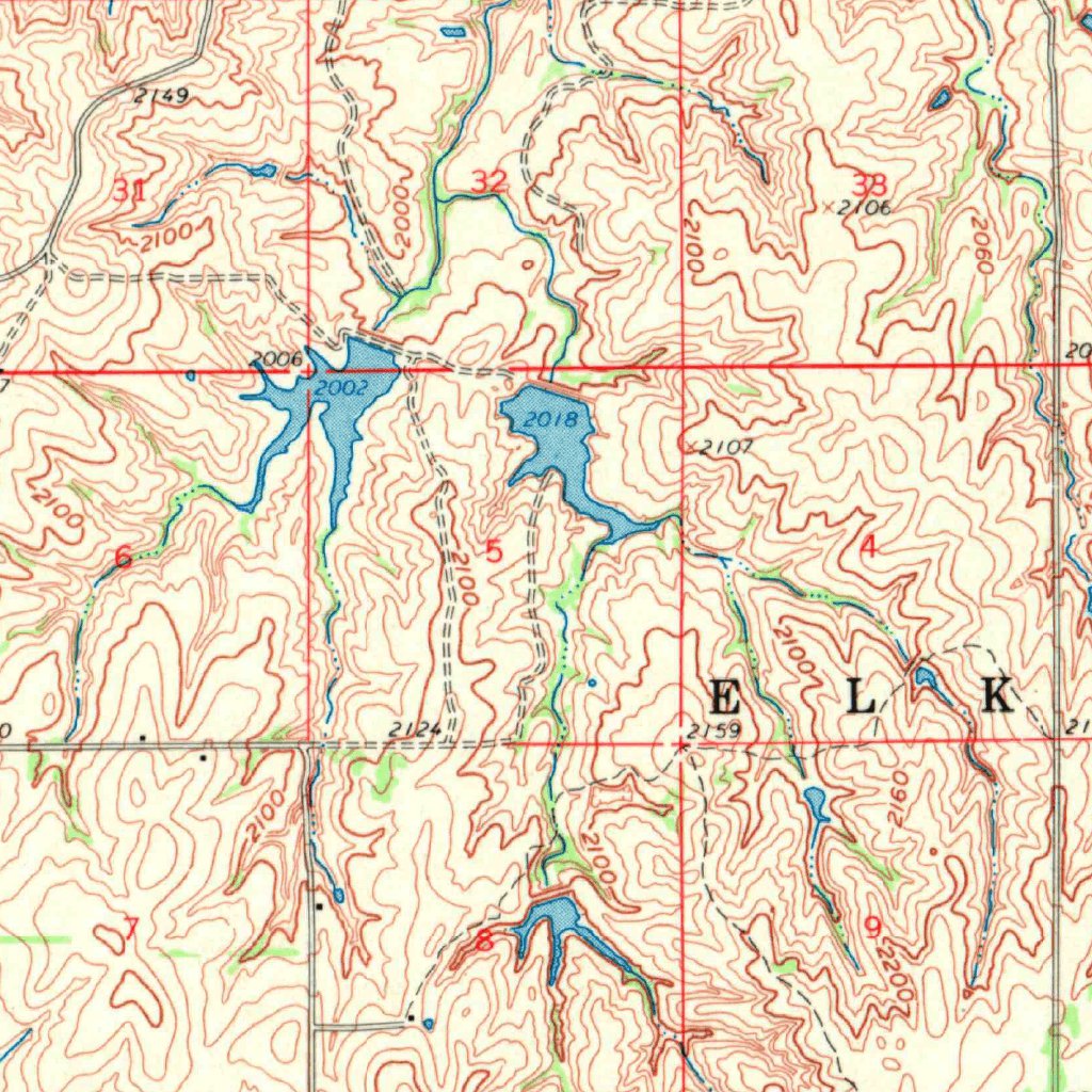 Sayre, OK (1960, 62500Scale) Map by United States Geological Survey