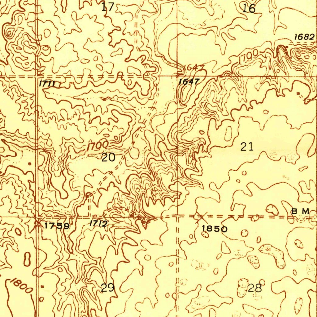 Sheyenne Lake, ND (1946, 48000Scale) Map by United States Geological Survey Avenza Maps