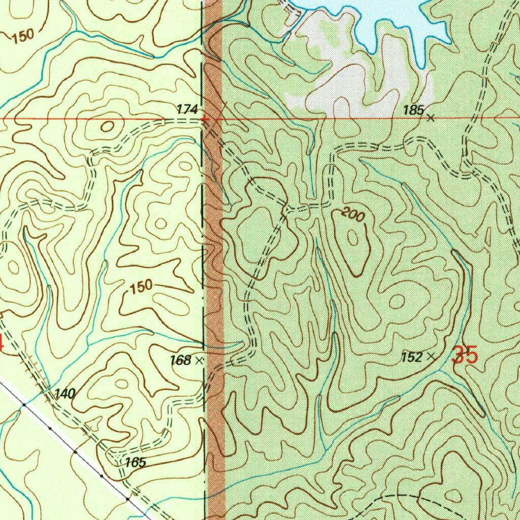 Silver Run, MS (2000, 24000Scale) Map by United States Geological