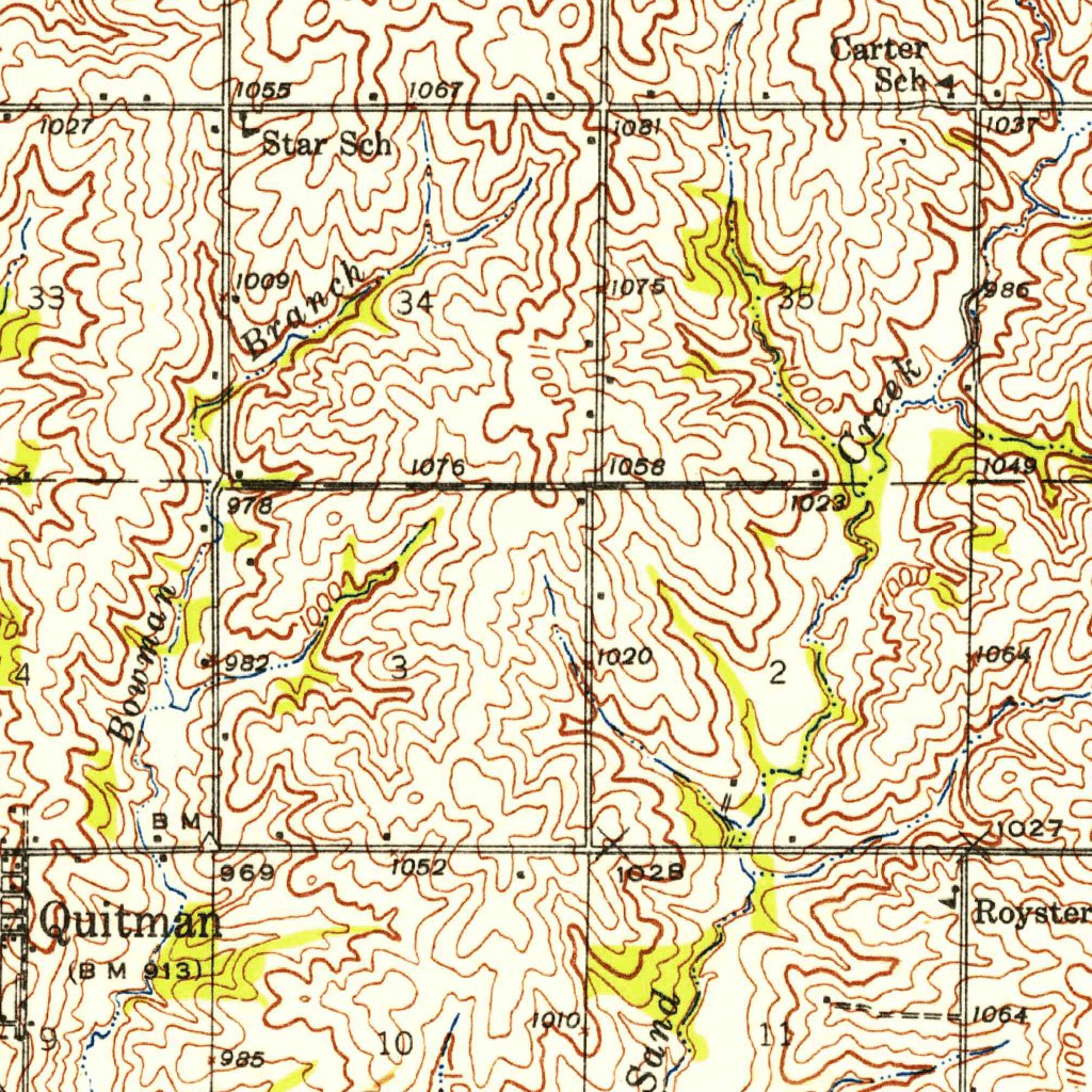 Skidmore, MO (1939, 62500Scale) Map by United States Geological Survey