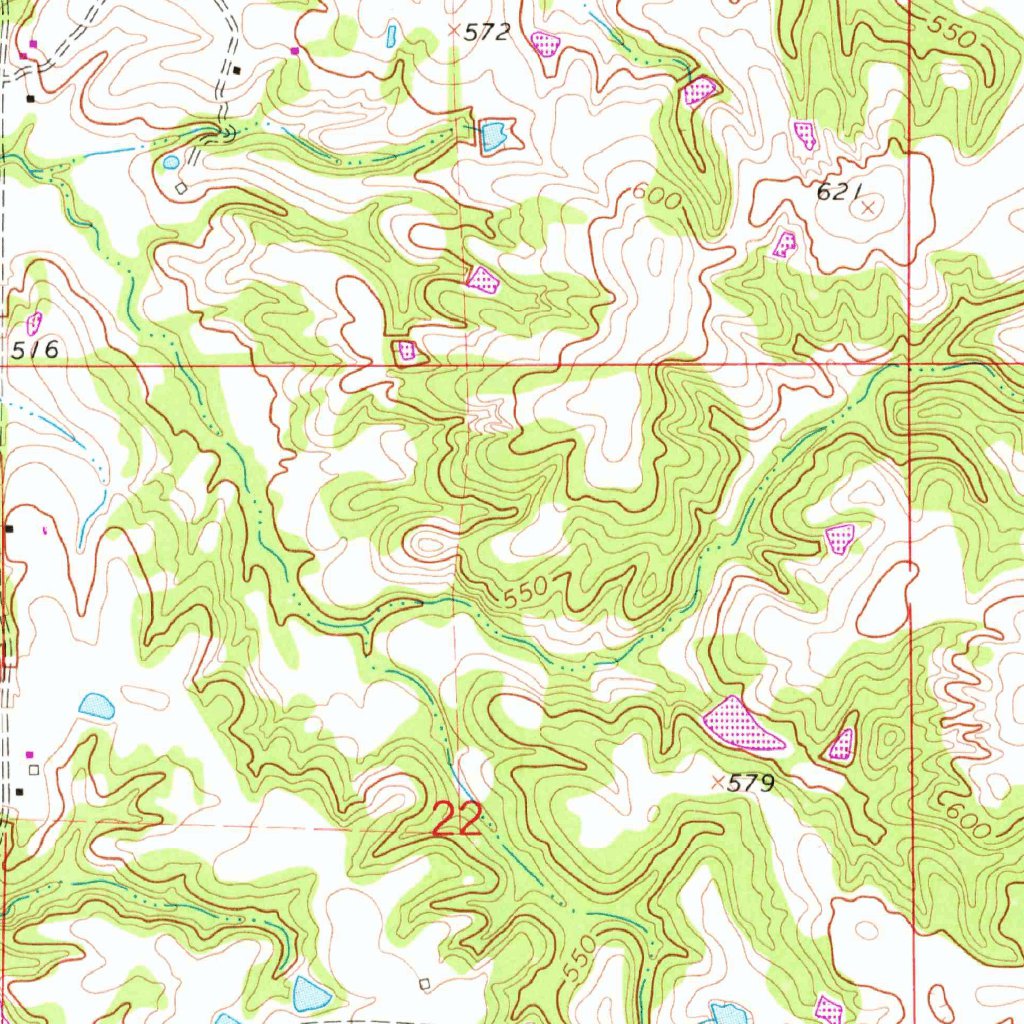 Slayden, MSTN (1965, 24000Scale) Map by United States Geological Survey Avenza Maps