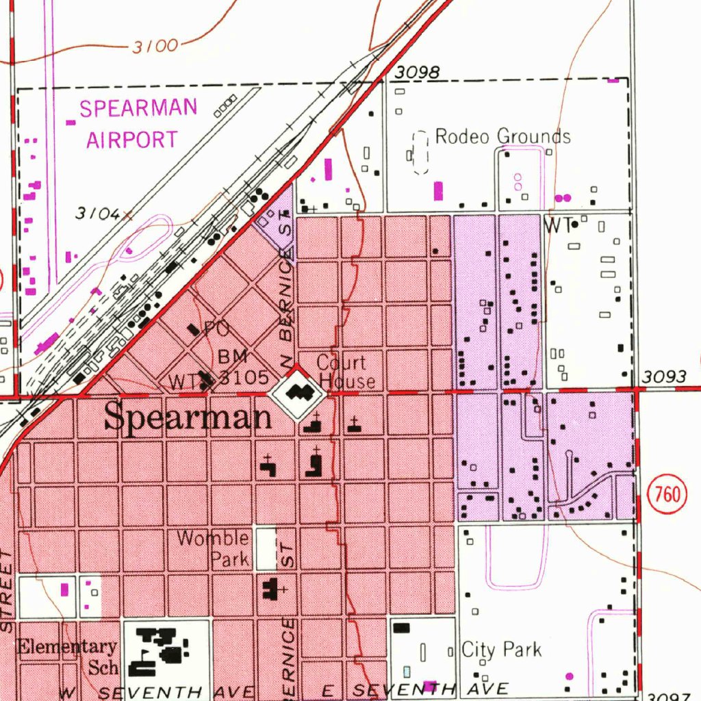 Spearman, TX (1962, 24000Scale) Map by United States Geological Survey