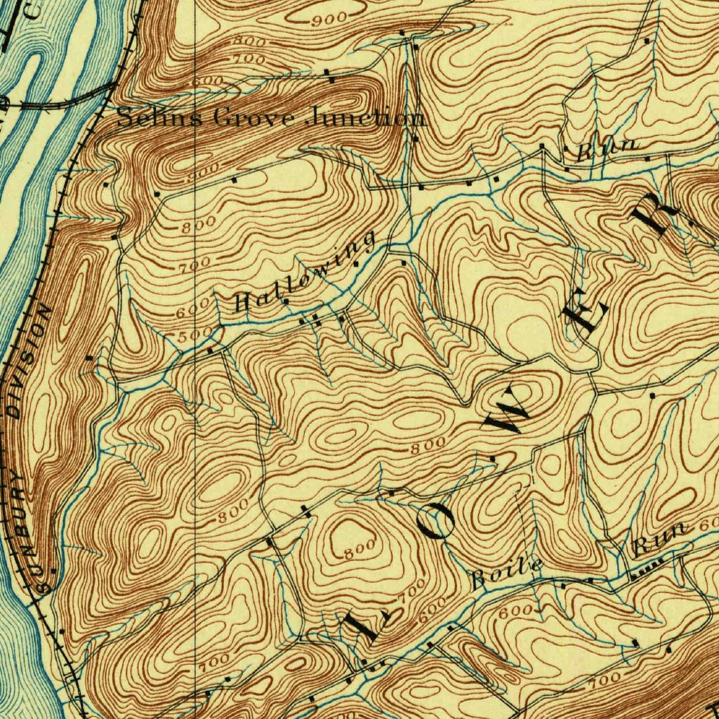 Sunbury, PA (1893, 62500Scale) Map by United States Geological Survey