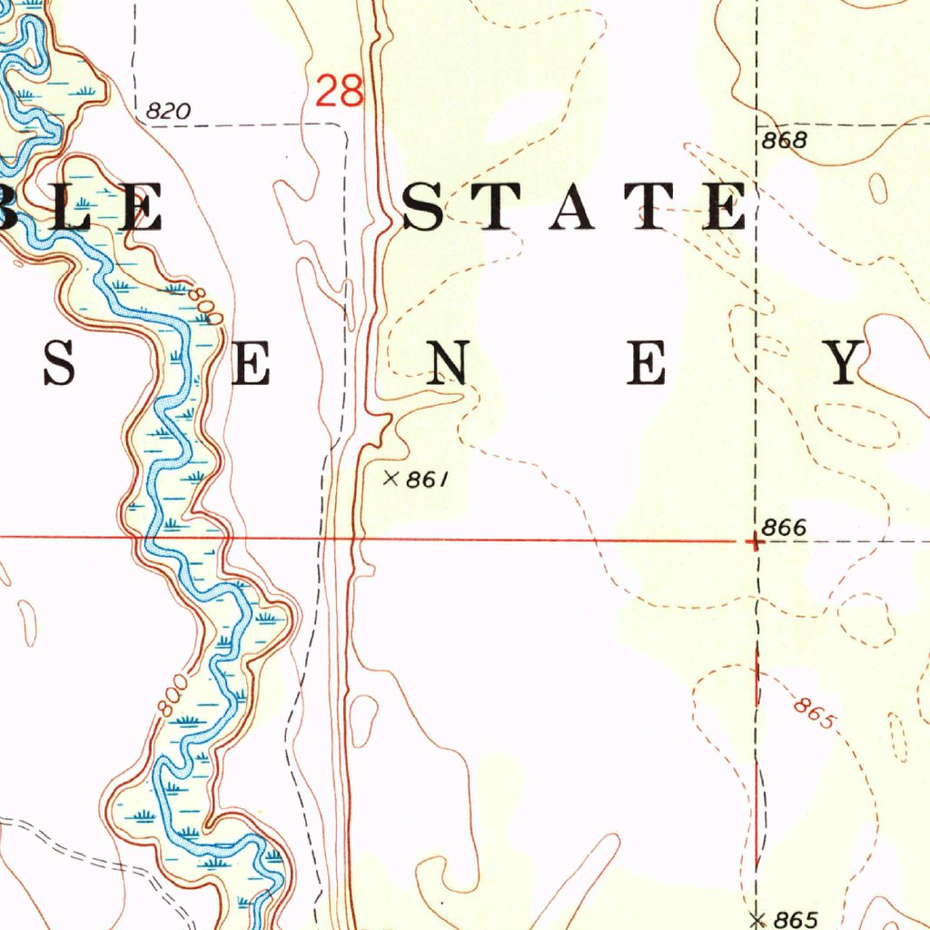 Sunken Lake, MI (1972, 24000Scale) Map by United States Geological Survey Avenza Maps