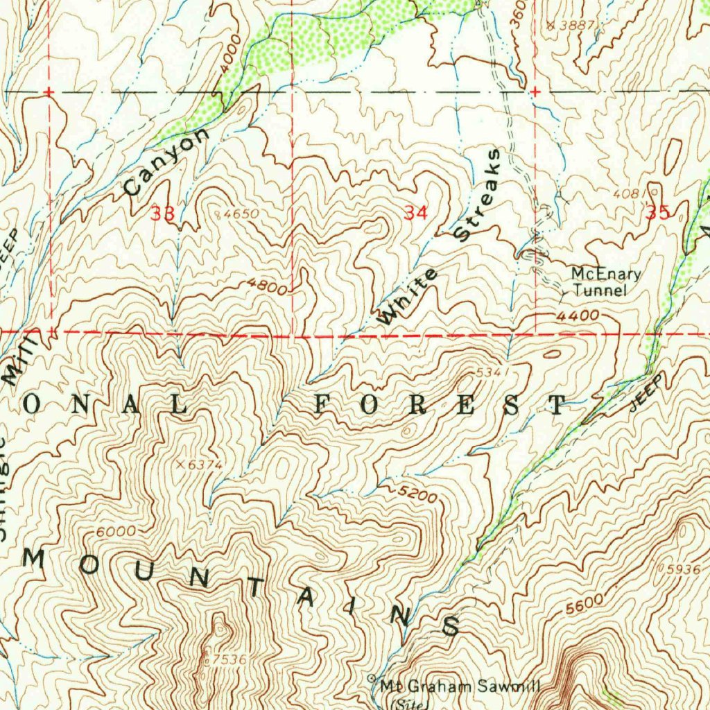 Thatcher, AZ (1960, 62500-Scale) Map by United States Geological Survey 