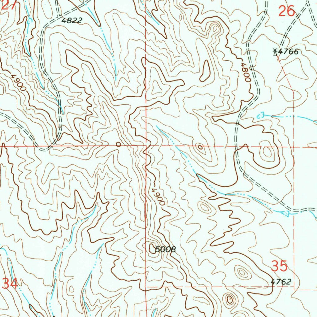 The Gap SW, WY (1971, 24000-Scale) Map by United States Geological ...