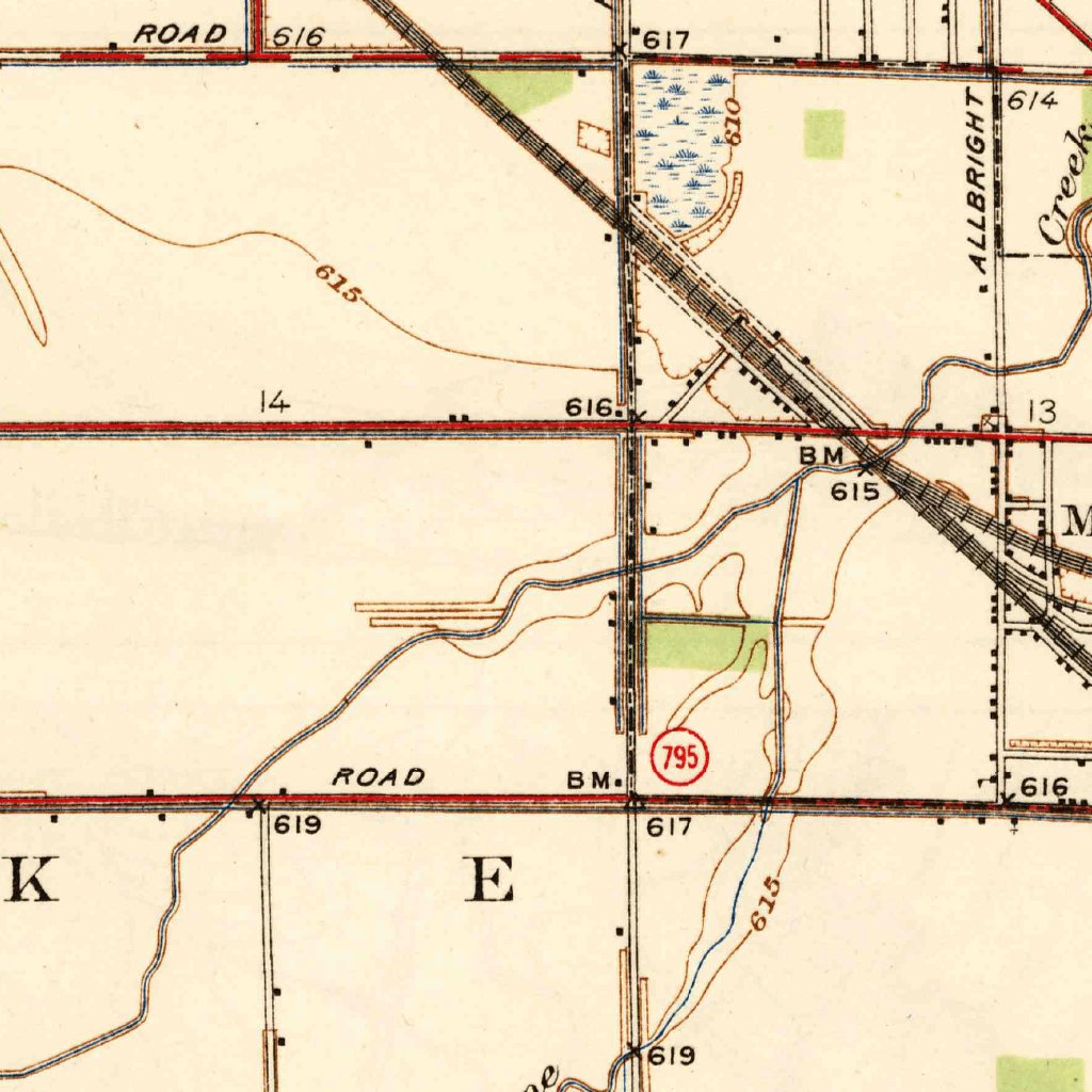 Walbridge, OH (1938, 31680Scale) Map by United States Geological Survey Avenza Maps