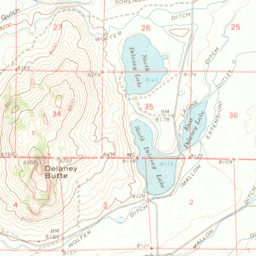 Walden, CO (1955, 62500Scale) Map by United States Geological Survey