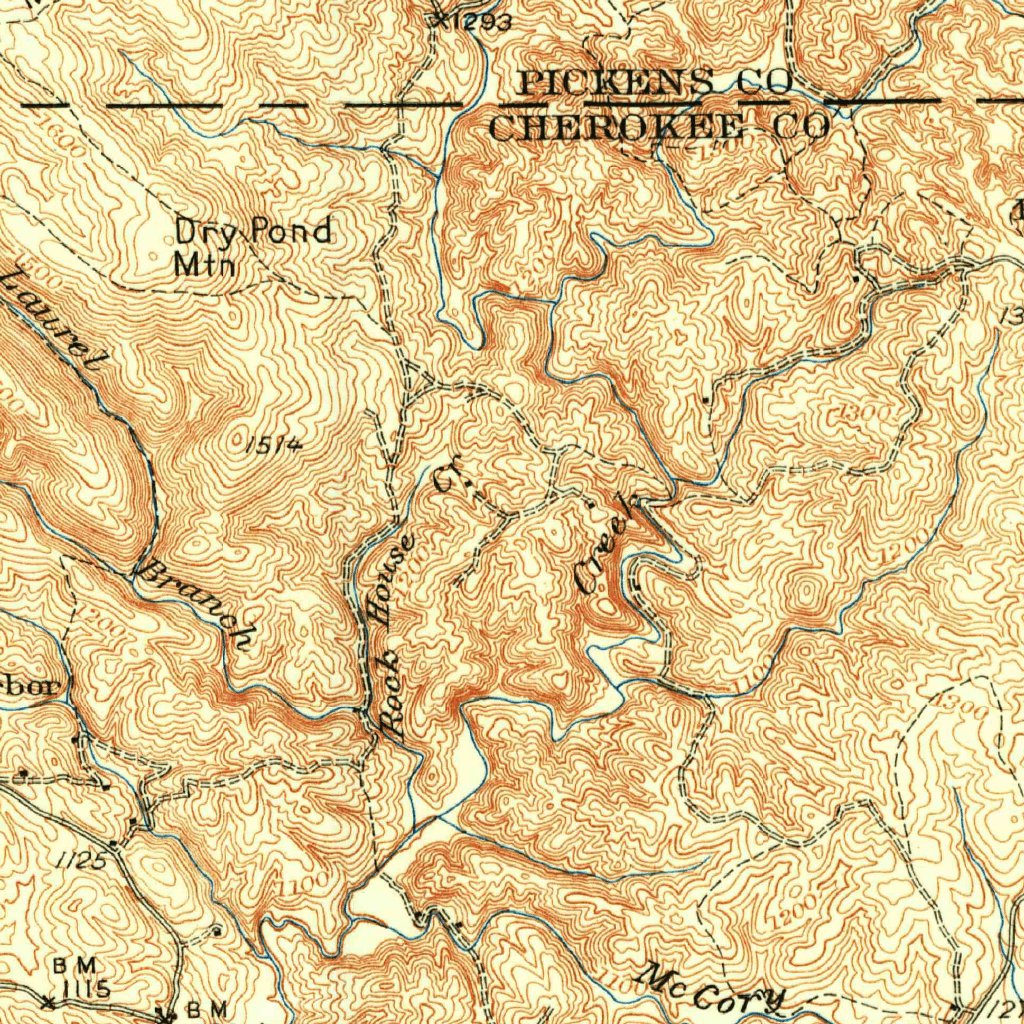 Waleska, GA (1950, 62500Scale) Map by United States Geological Survey