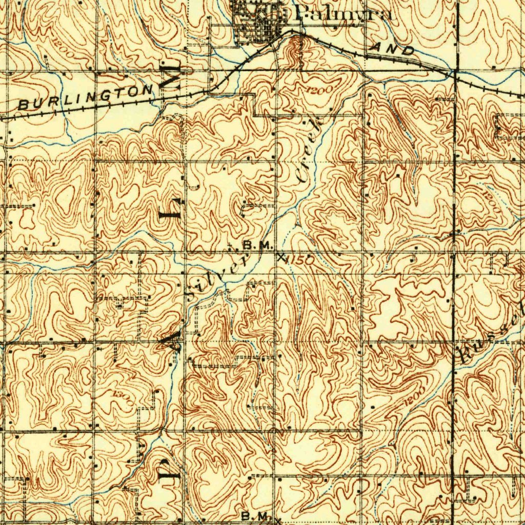 Weeping Water, NE (1929, 125000Scale) Map by United States Geological