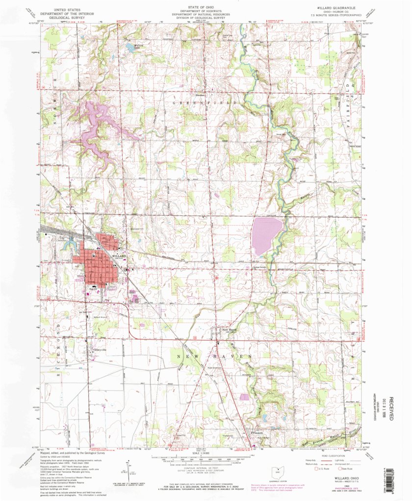Willard, OH (1960, 24000Scale) Map by United States Geological Survey