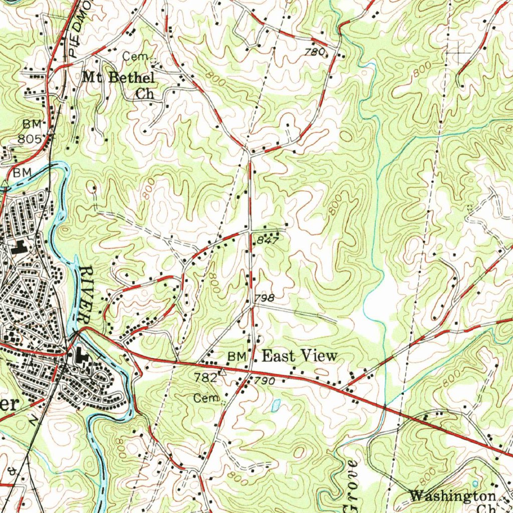 Williamston, Sc (1957, 62500-scale) Map By United States Geological 