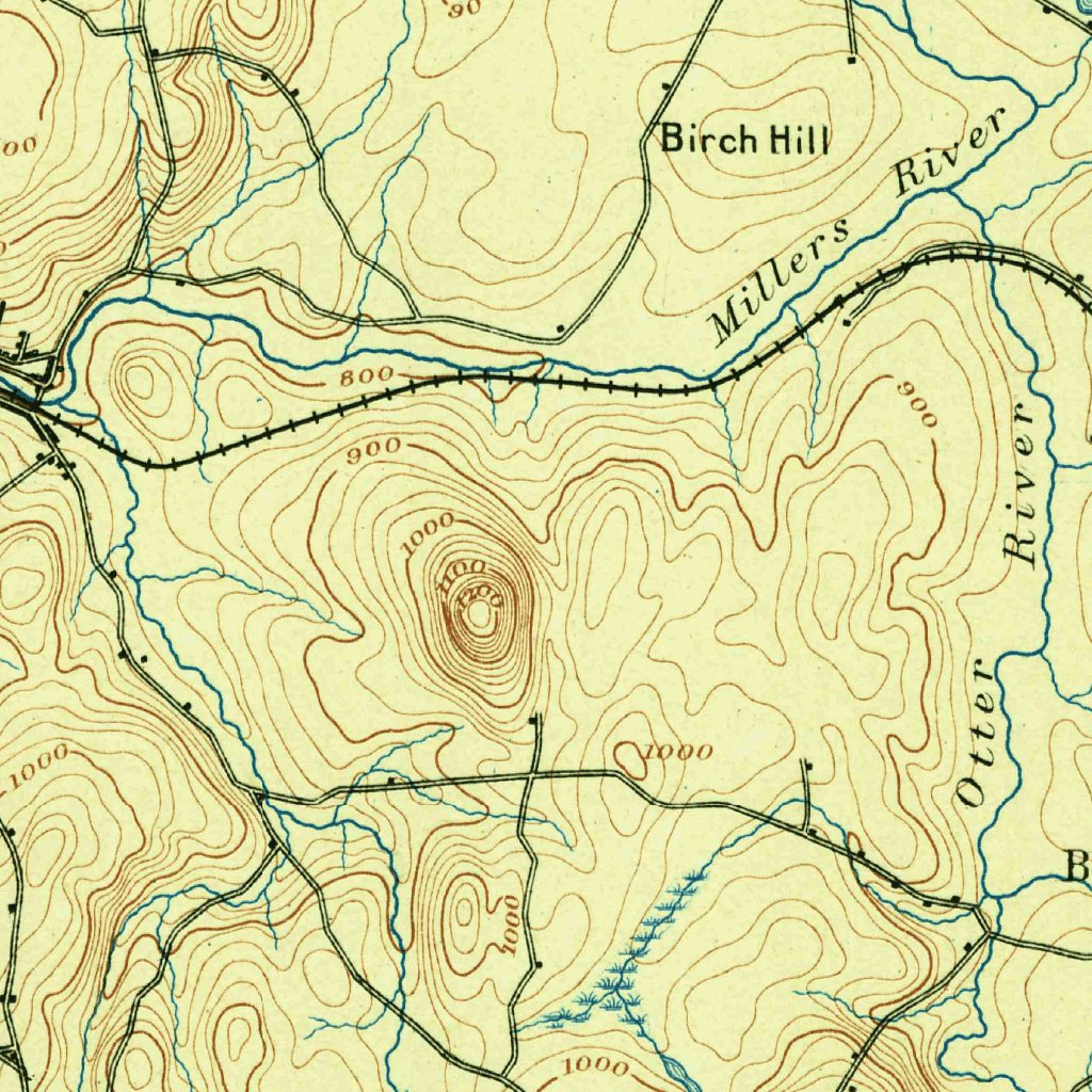 Winchendon, MANH (1890, 62500Scale) Map by United States Geological