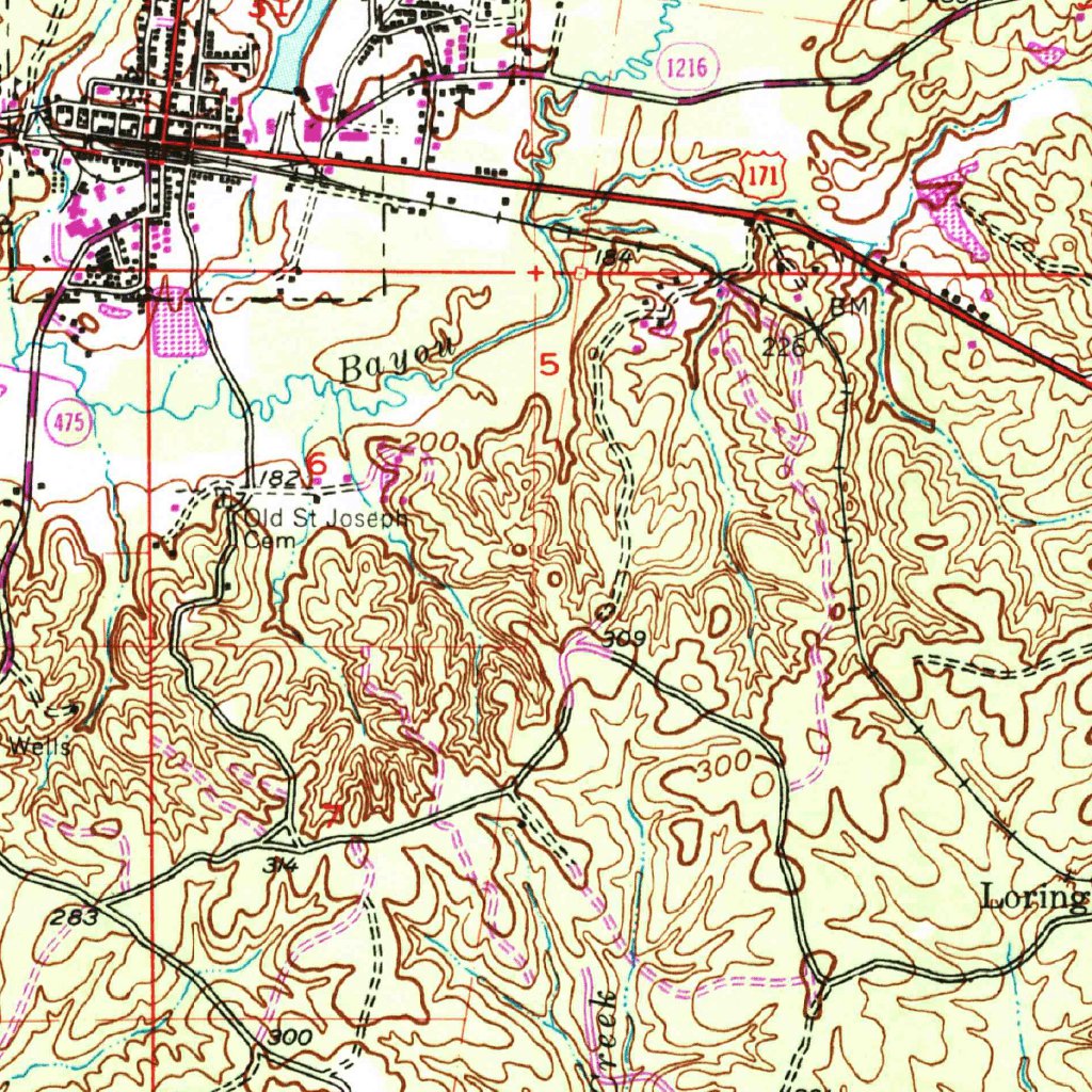 Zwolle, LATX (1957, 62500Scale) Map by United States Geological