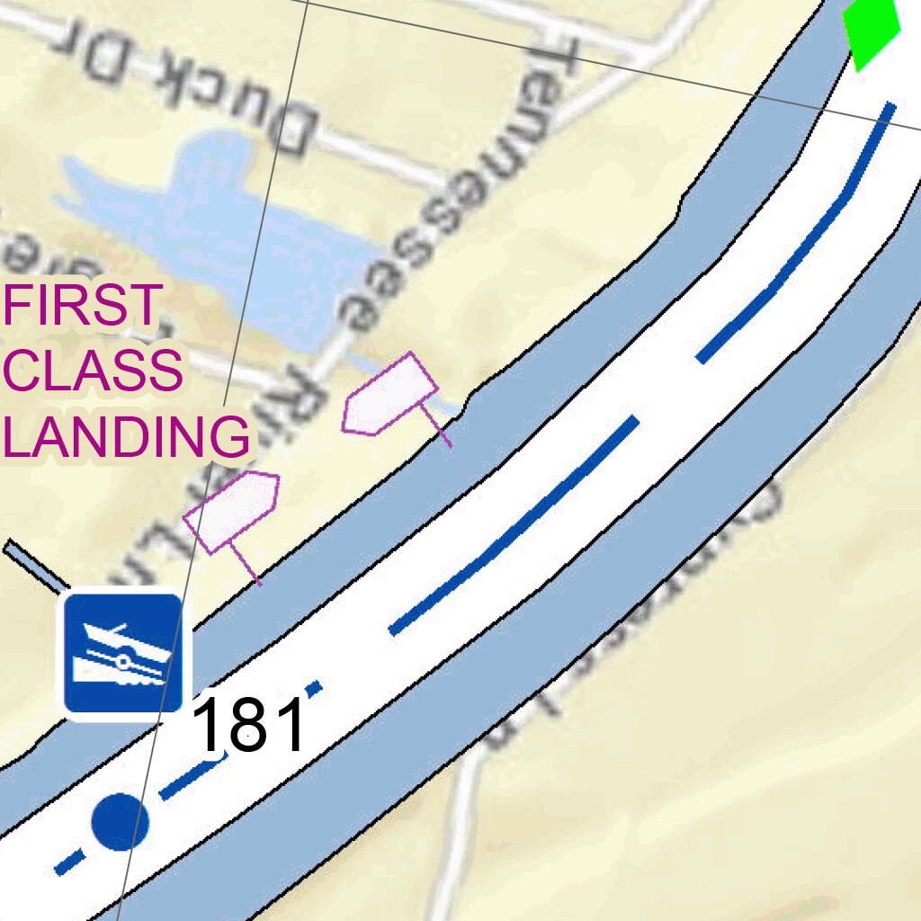 Tennessee River Chart 27 Cerro Gordo, TN Map by US Army Corps of