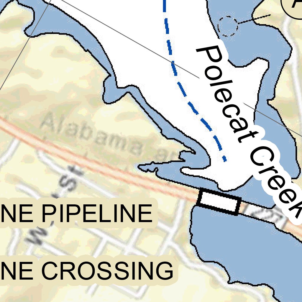 Tennessee River Chart 53 Short Creek Map by US Army Corps of